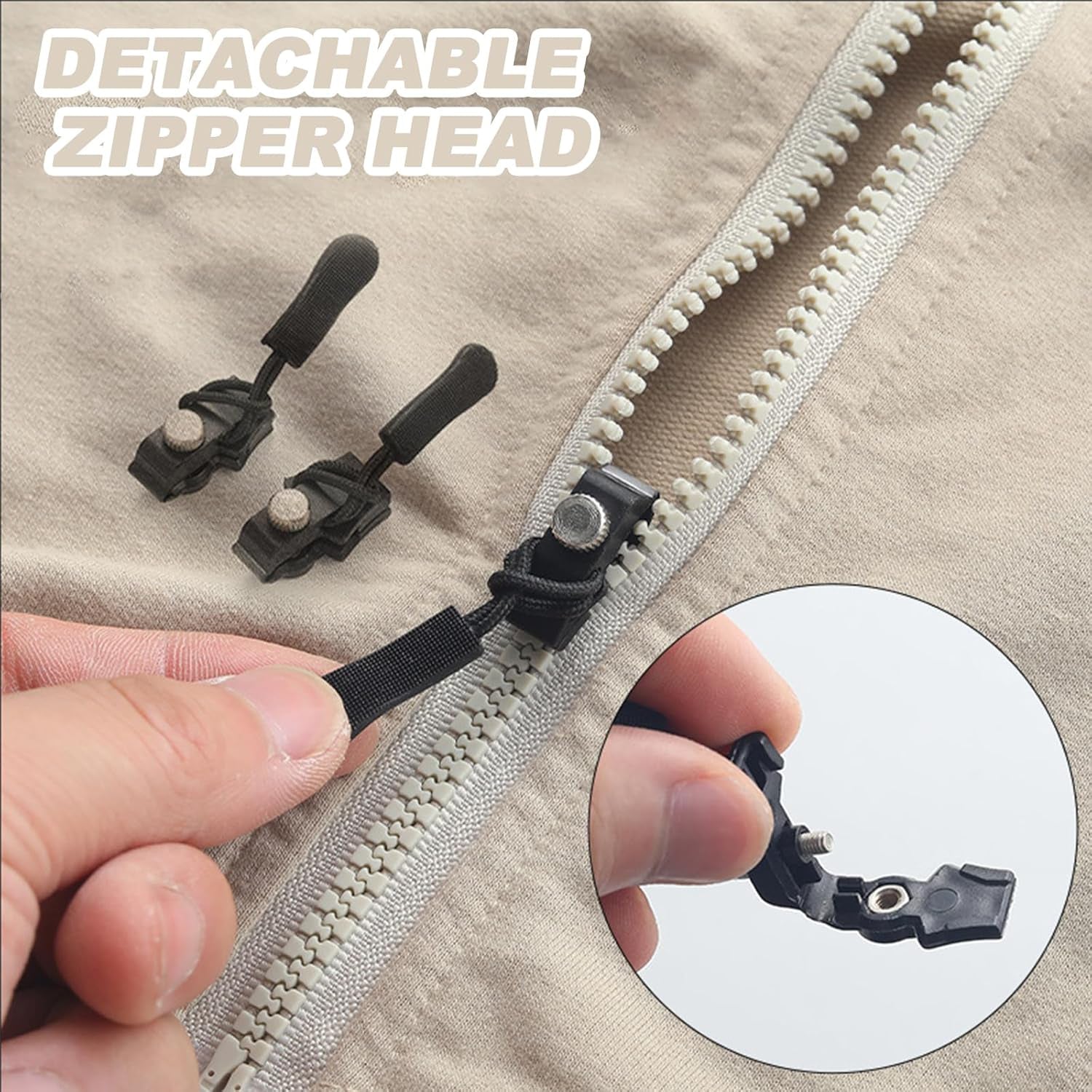 Portable Universal Detachable Zipper Slider (10 Pc / Big) Portable Universal Detachable Zipper Slider (10 Pc / Big)